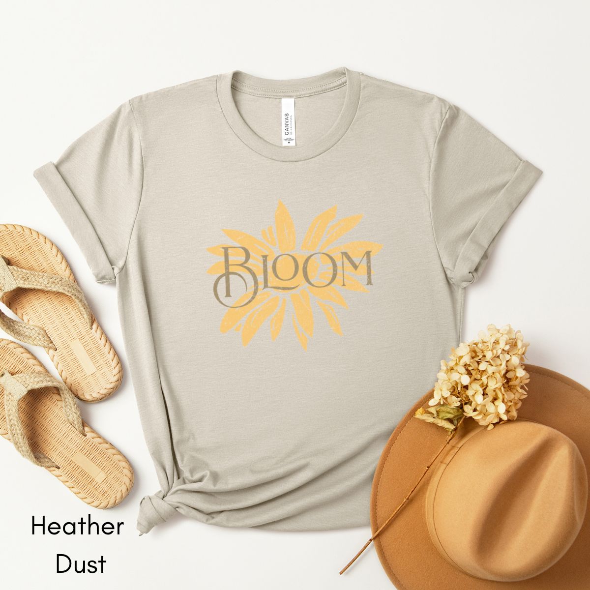 Bloom Tee | Floral Jersey Short Sleeve Tee | Daisy T-shirt | Mother's Day Gift | Motivational Tshirt | Wildflower Tee | Gift for Gardener