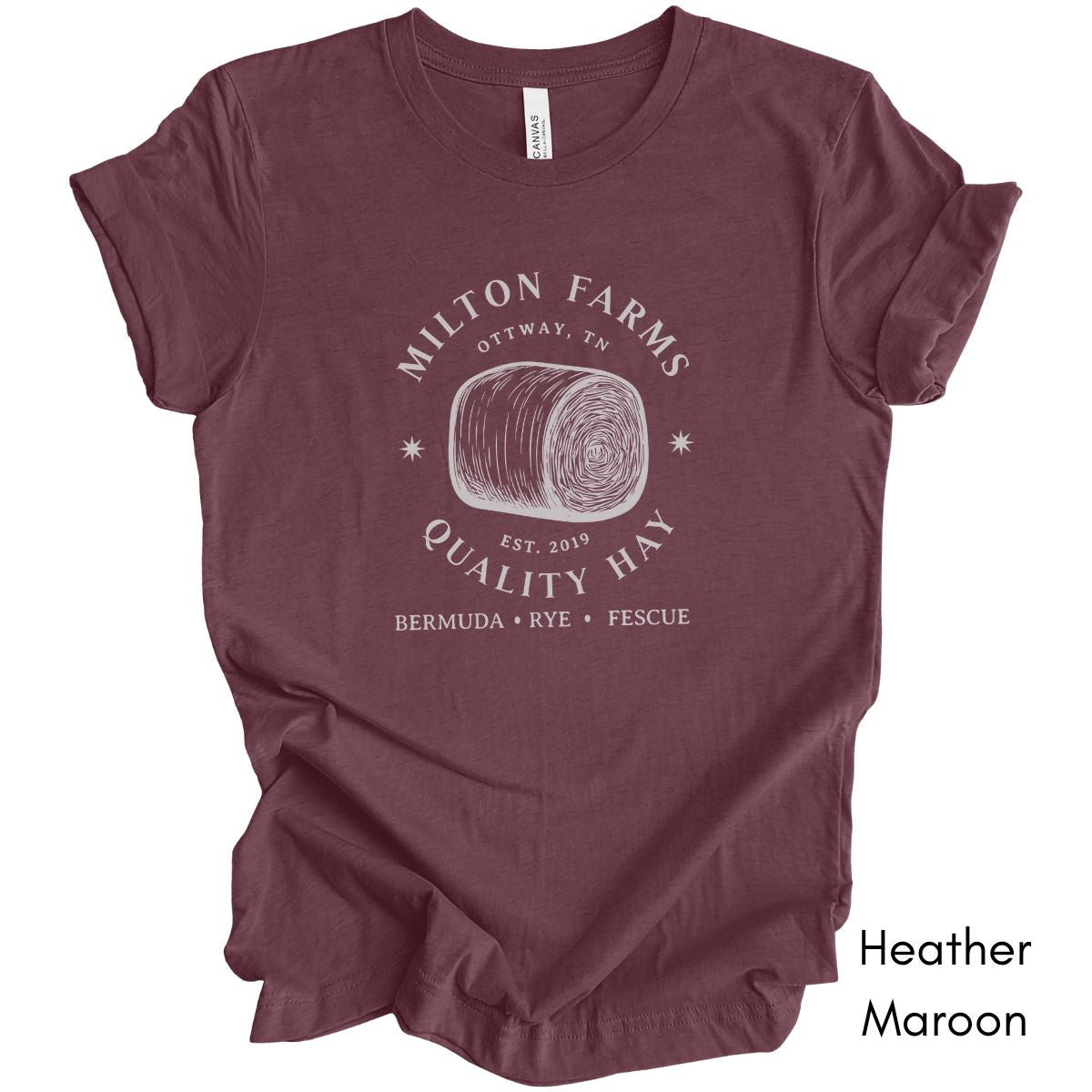 Custom Hay Farm Unisex Jersey Light Weight T-shirt