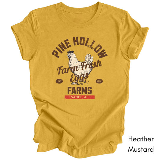 Custom Vintage Egg Farm Jersey Light Weight Unisex Tshirt