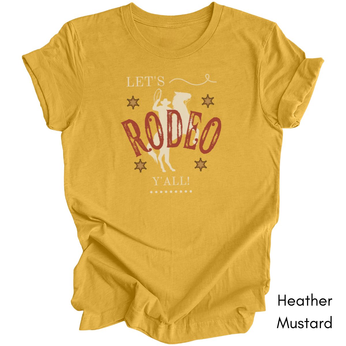 Let's Rodeo Y'all - Unisex Jersey Light Weight T-shirt