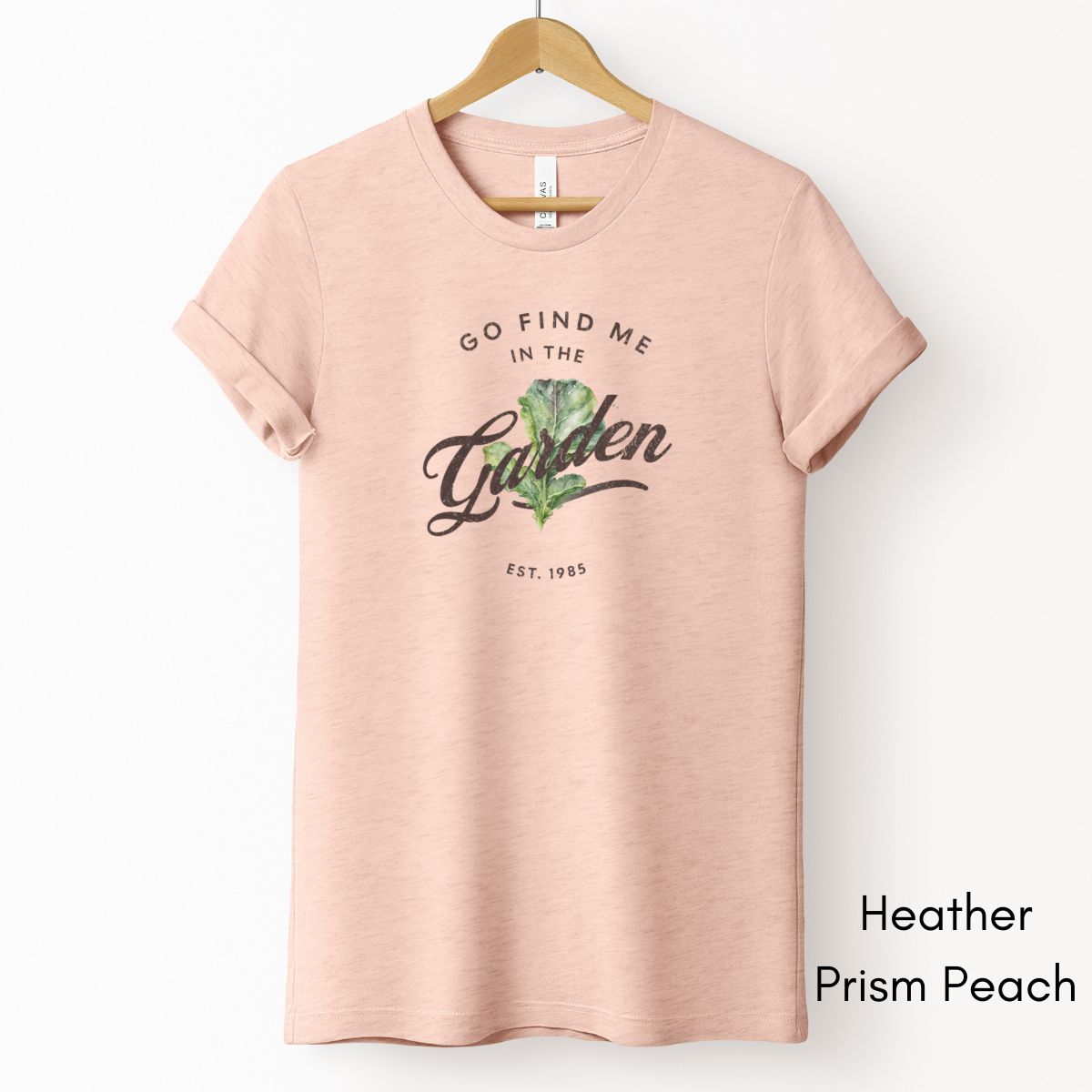 Find Me in the Vegetable Garden Tee | Gardener's Short Sleeve Tee | Garden Lover T-shirt | Mother's Day Gift | Pastel Spring Color Tee