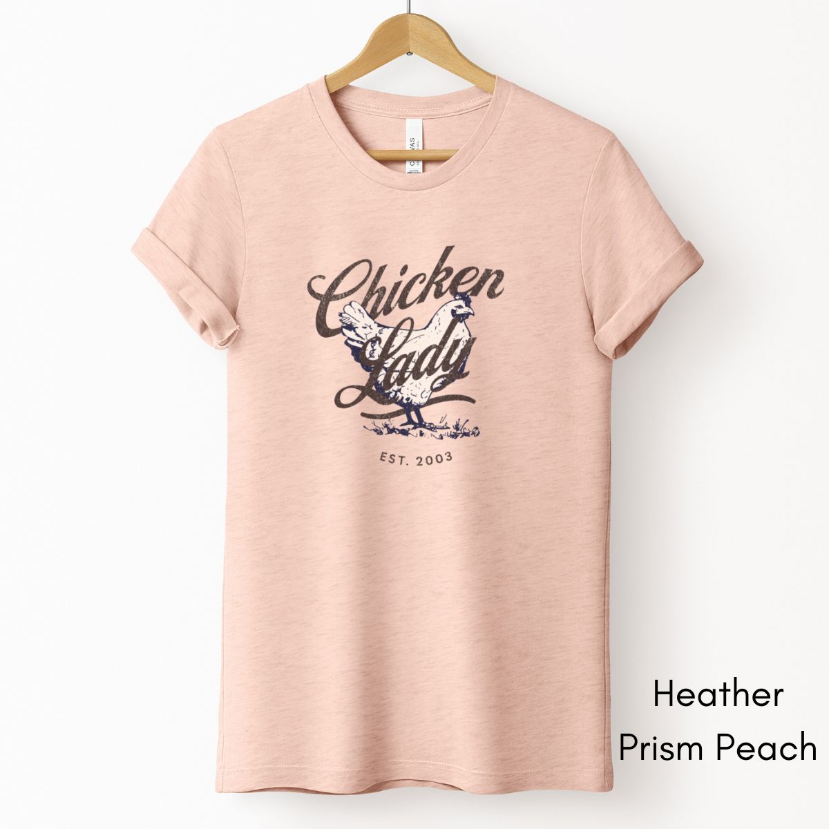 Chicken Lady Tee | Chicken Lover Short Sleeve Tee | Chicken Hen T-shirt | Mother's Day Gift | Pastel Spring Color Tee