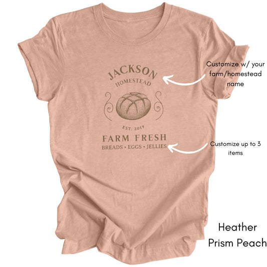 Custom Homestead/ Farm Bread making T-shirt
