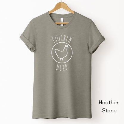 Chicken Nerd Tee | Chicken Lover Tee | Funny Chicken Tee | Farm Life T-shirt | Gift for Chicken Lover | Poultry Tee | Chicken Geek Tshirt