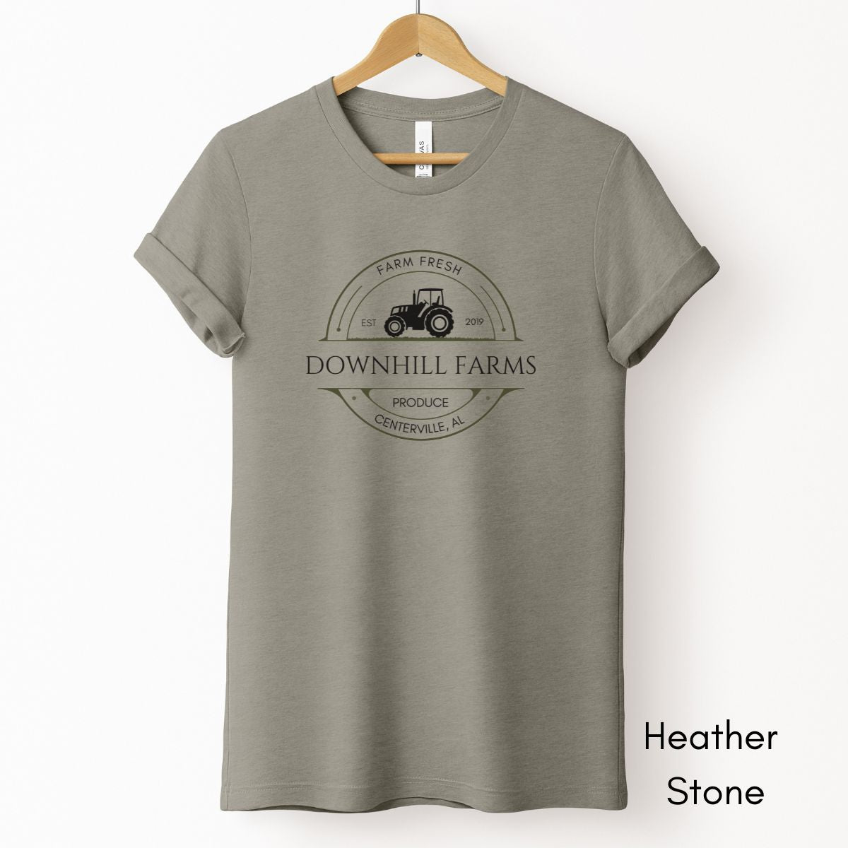 Custom Farm Tractor Unisex Jersey Light Weight T-shirt