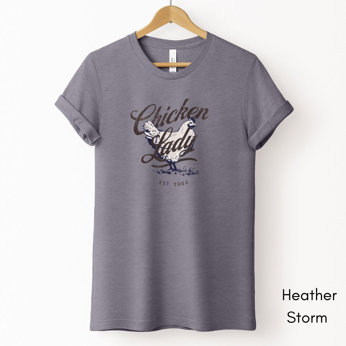 Chicken Lady Tee | Chicken Lover Short Sleeve Tee | Chicken Hen T-shirt | Mother's Day Gift | Pastel Spring Color Tee