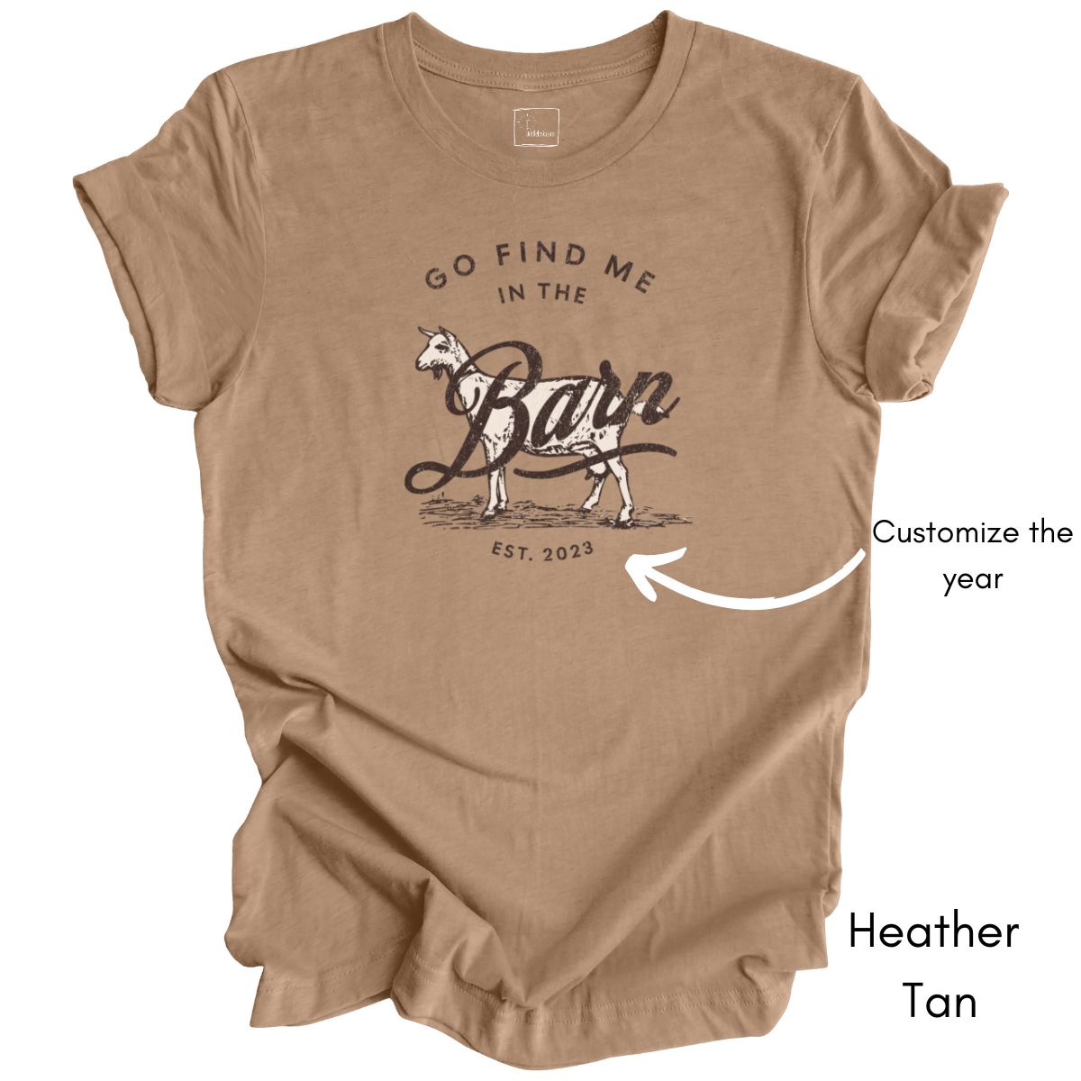Find Me in the Goat Barn Tee | Dairy Goat Farmer's Short Sleeve Tee | Goat Lover T-shirt | Mother's Day Gift | Pastel Spring Color Tee