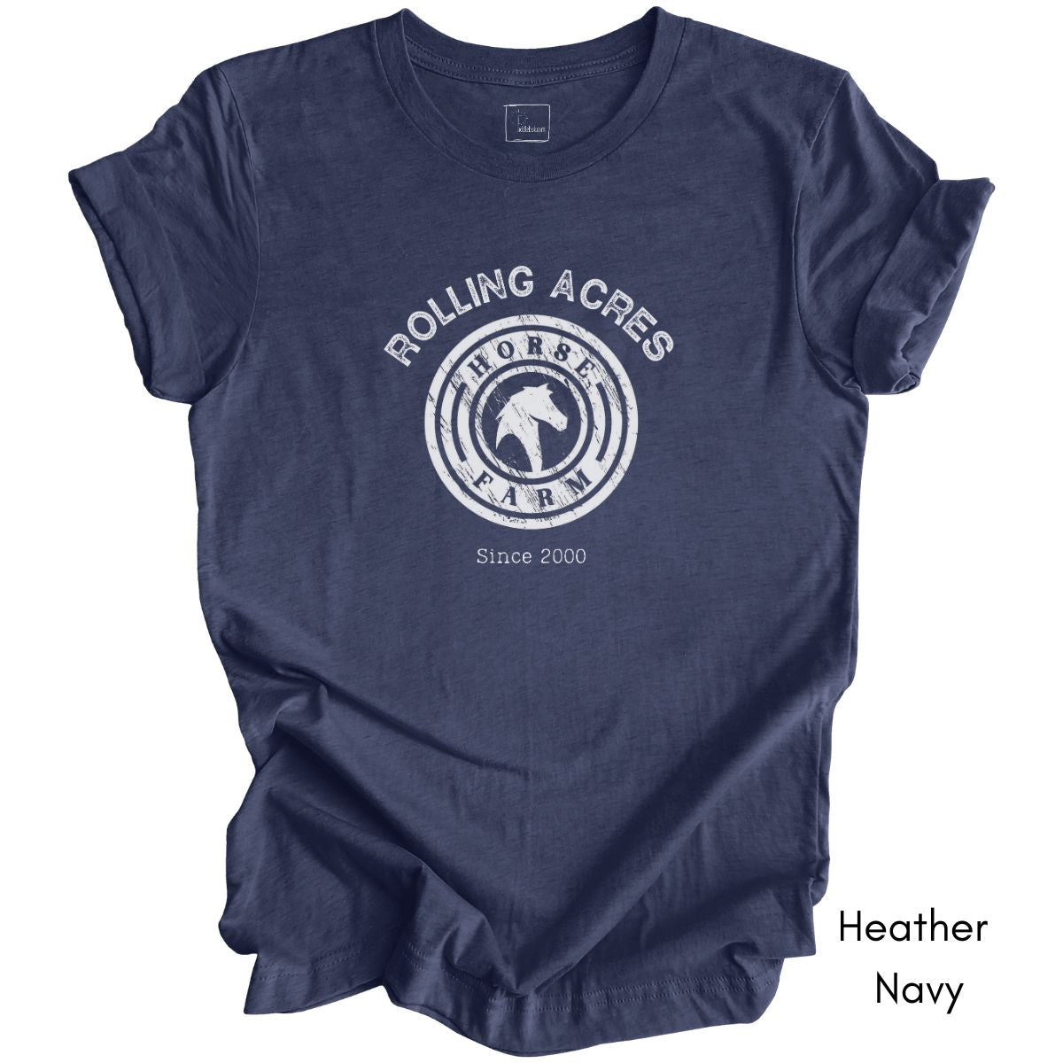 Custom Horse Farm Tee | Unisex Jersey Short Sleeve Tee | Horse Lovers Tee | Horse Boarding Tee | Personalized Equestrian Tee