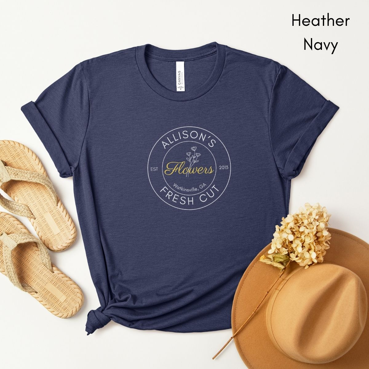 Custom Fresh Cut Flower Farm Light Weight Jersey T-shirt