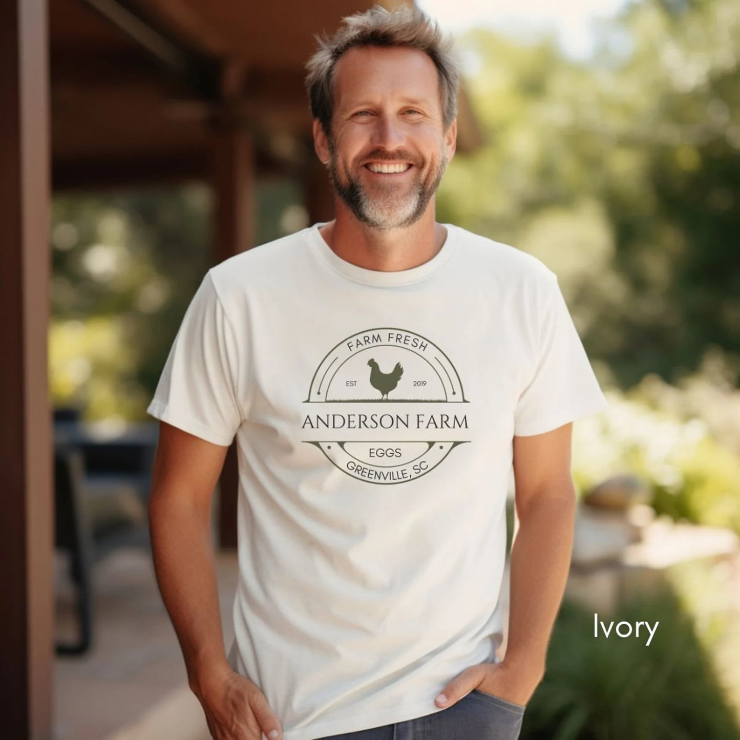 Custom Egg Farm Tee | Local Egg Dealer tshirt | Personalized Chicken Farm Tee | Homesteading t-shirt | Gifts for chicken lovers