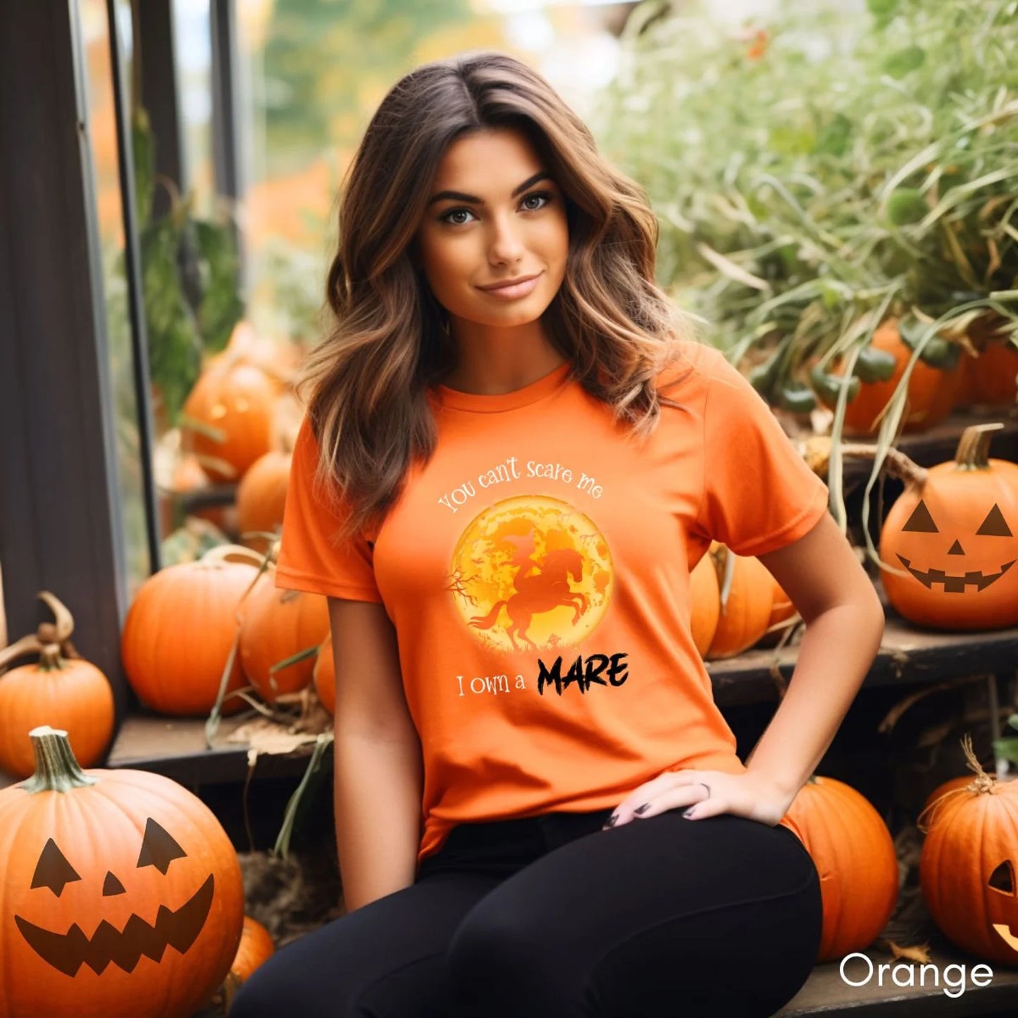 You Can't Scare Me Tee | Halloween Tee Horse Tee | Halloween Horse Lover T-shirt Funny Mare Owner Tshirt Gift for Equestrian Halloween Lover