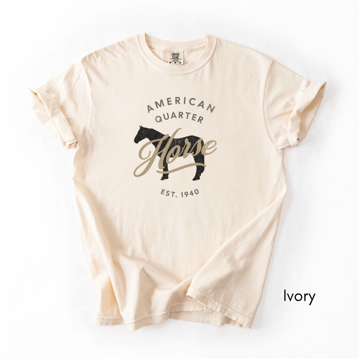 American Quarter Horse Breed Unisex Midweight Vintage Style T-Shirt