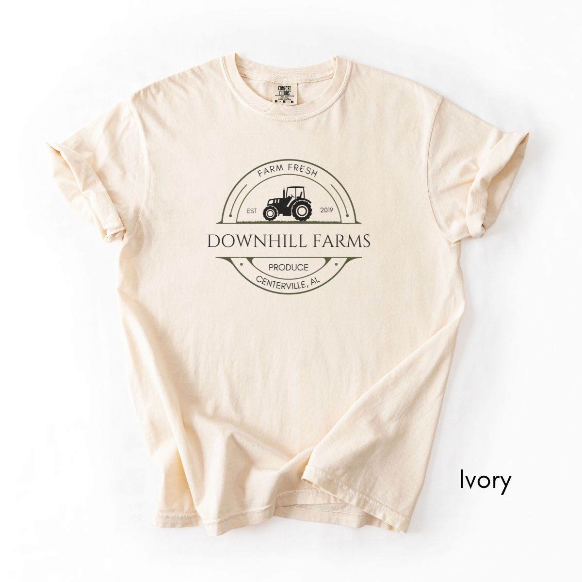 Custom Farm Tshirt Tractor Personalized Tee - Unisex T-shirt Local Produce Dealer Homesteading Tshirt Gift for Farmers