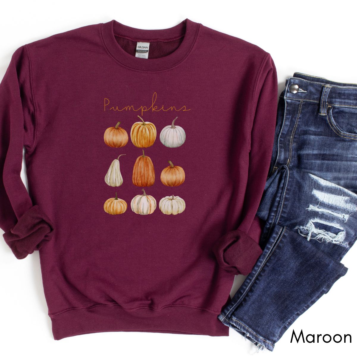 Pumpkins - Unisex Crewneck Sweatshirt | Fall Festival shirt | Halloween Sweatshirt | Autumn Pumpkin Sweatshirt | Pumpkin Fall Lovers Gift