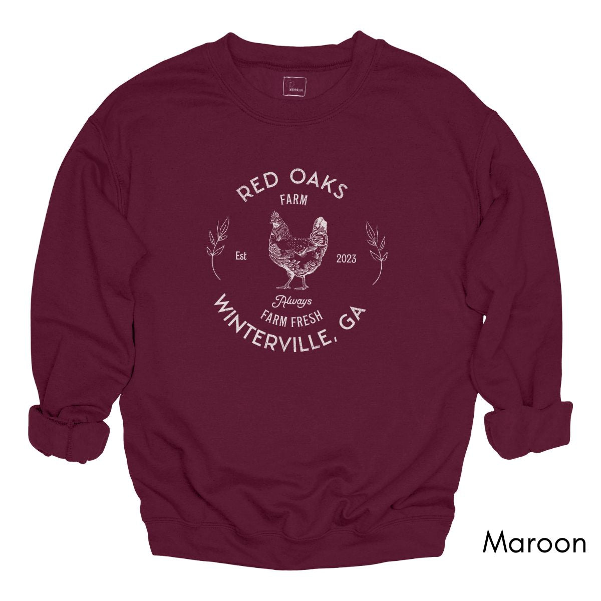 Custom Chicken Farm Unisex Crewneck Sweatshirt