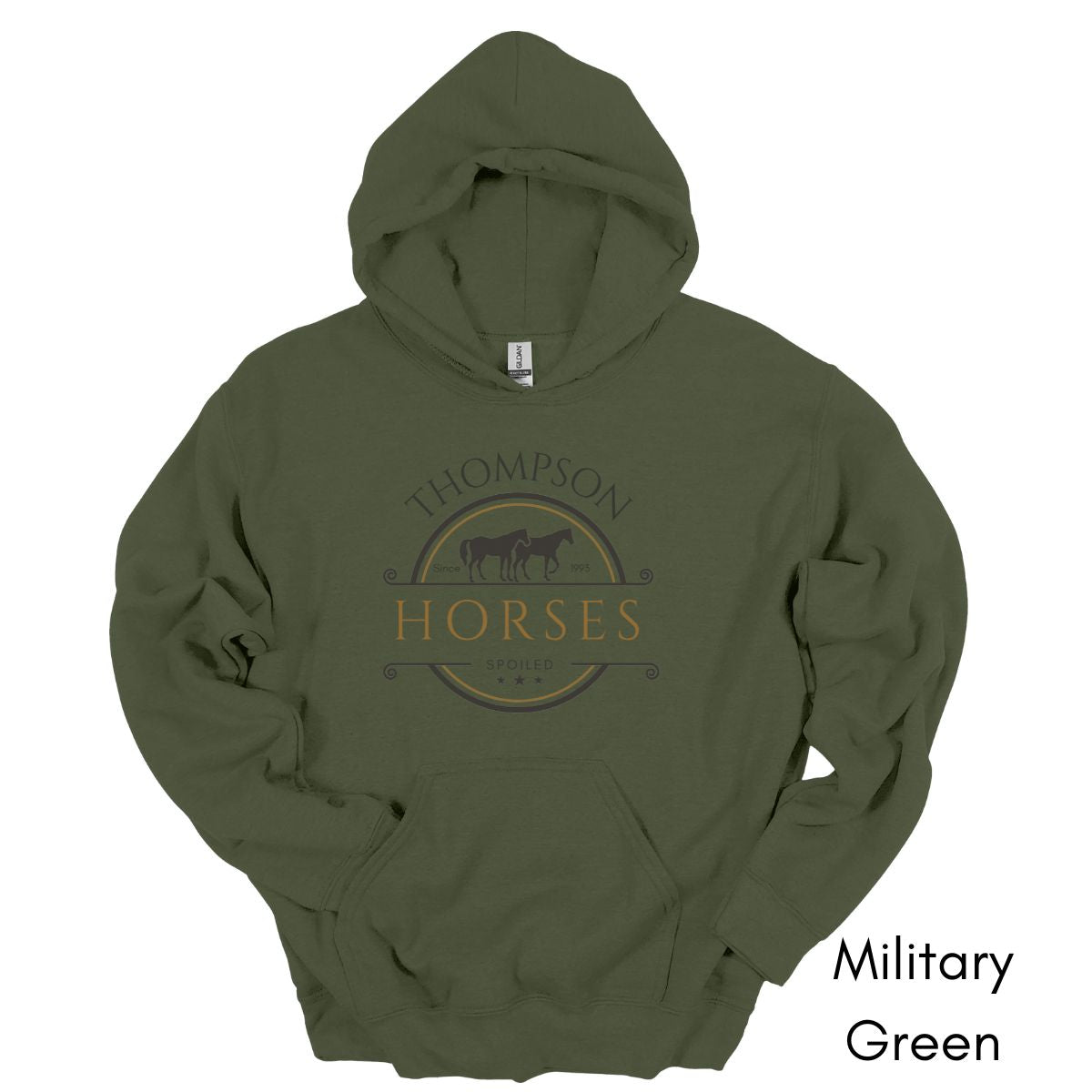 Custom spoiled horse HOODIE Unisex Heavy Blend Hooded Sweatshirt | Personalized gift for Horse Lover | Equestrian Gift