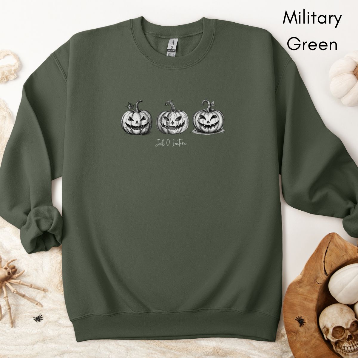 Jack O' Lantern Crewneck Sweatshirt | Halloween Sweatshirt | Pumpkin shirt | Vintage Style Fall Sweatshirt | Halloween Lover Gift