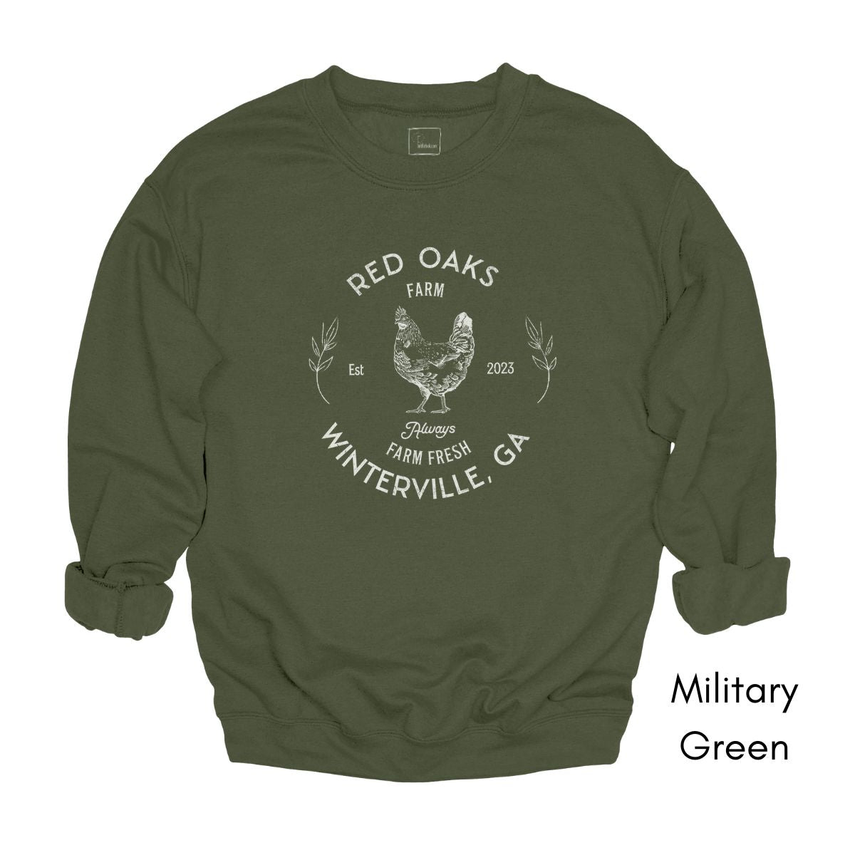 Custom Chicken Farm Unisex Crewneck Sweatshirt
