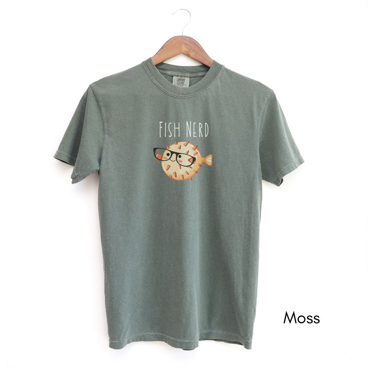 Fish Nerd Tshirt | Unisex Garment-Dyed T-shirt | Aquarium Lover Tshirt | Ichthyologist Tee | Marine Life T-shirt | Puffer FishTee