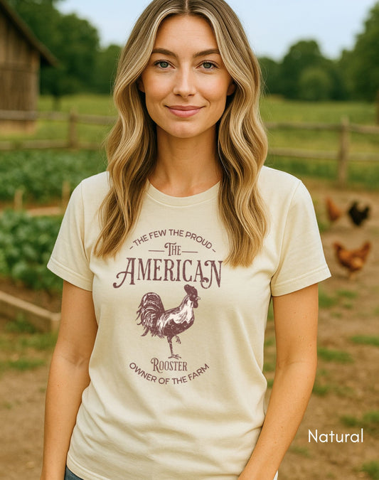 American Rooster Light Weight Jersey Unisex T-shirt