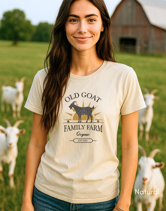 Custom Family Goat Farm Light Weight Unisex Jersey T-shirt