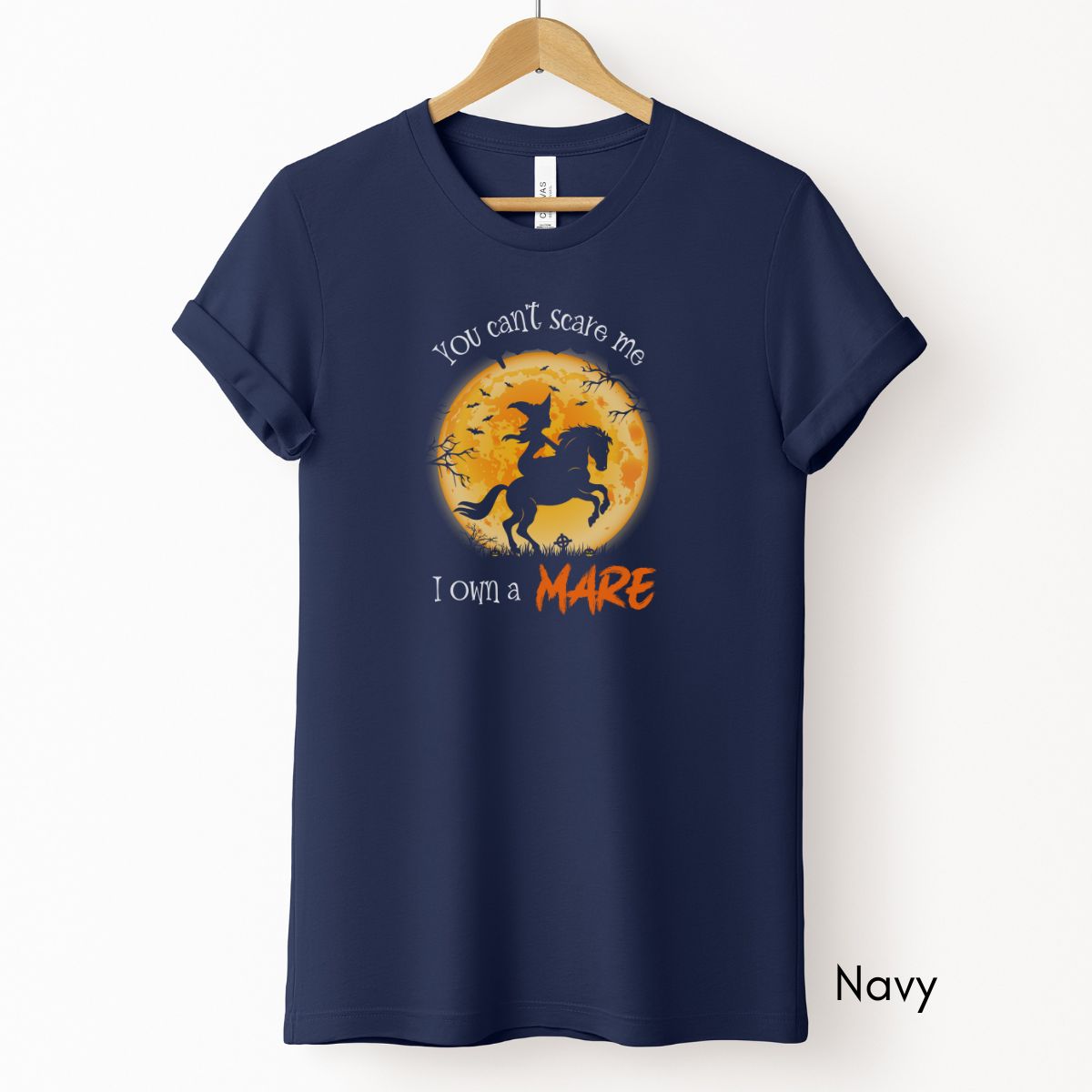 You Can't Scare Me Tee | Halloween Tee Horse Tee | Halloween Horse Lover T-shirt Funny Mare Owner Tshirt Gift for Equestrian Halloween Lover