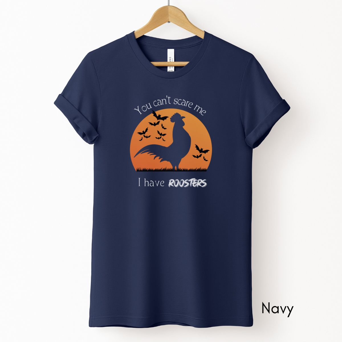 You Can't Scare Me Rooster Light Weight Unisex Jersey T-shirt