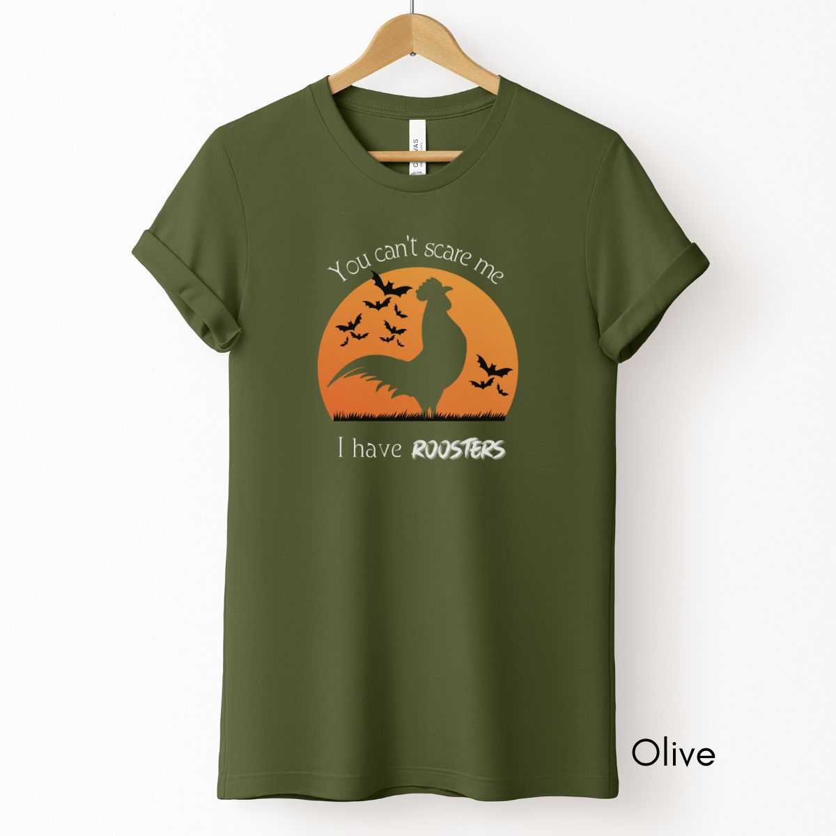 You Can't Scare Me Rooster Light Weight Unisex Jersey T-shirt