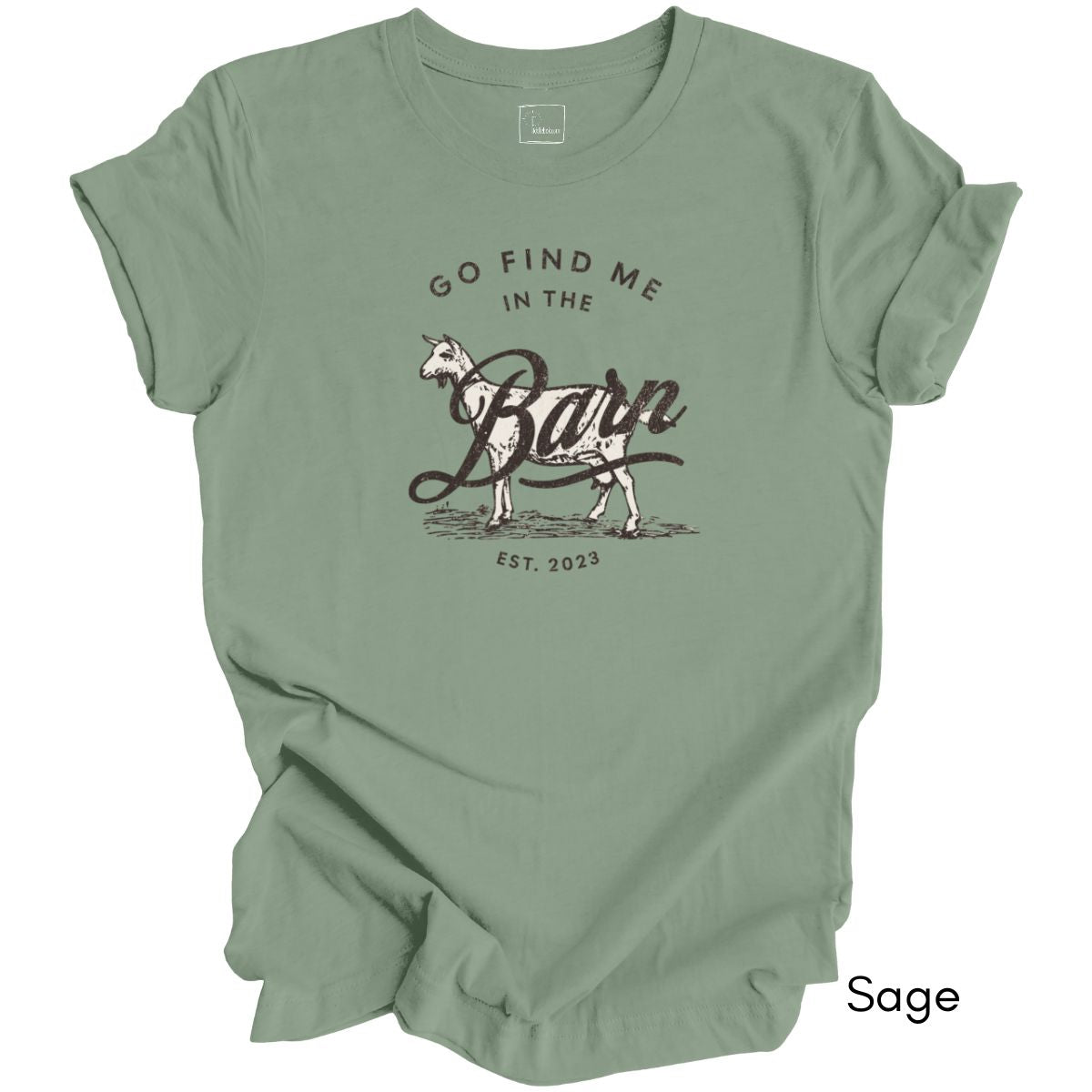 Find Me in the Goat Barn Tee | Dairy Goat Farmer's Short Sleeve Tee | Goat Lover T-shirt | Mother's Day Gift | Pastel Spring Color Tee