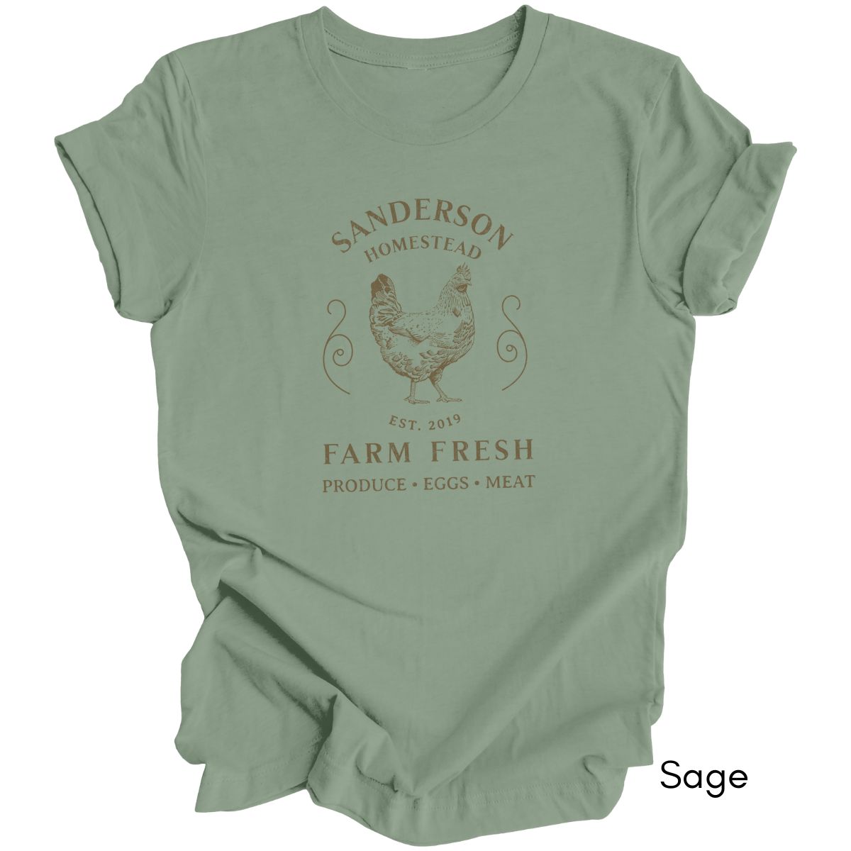 Custom Homestead/ Farm Chicken Tshirt