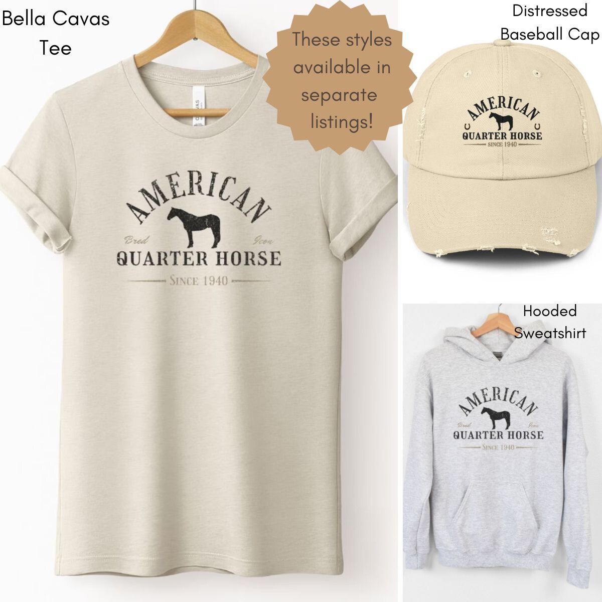 American Quarter Horse - Unisex Crewneck Sweatshirt | Horse Lover shirt | Gift for Equestrian | Horse Breed Sweatshirt