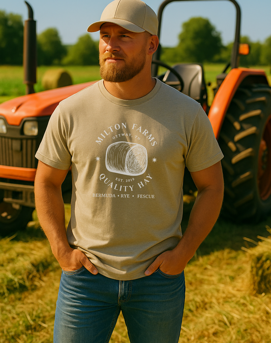 Custom Hay Farm Unisex Jersey Light Weight T-shirt