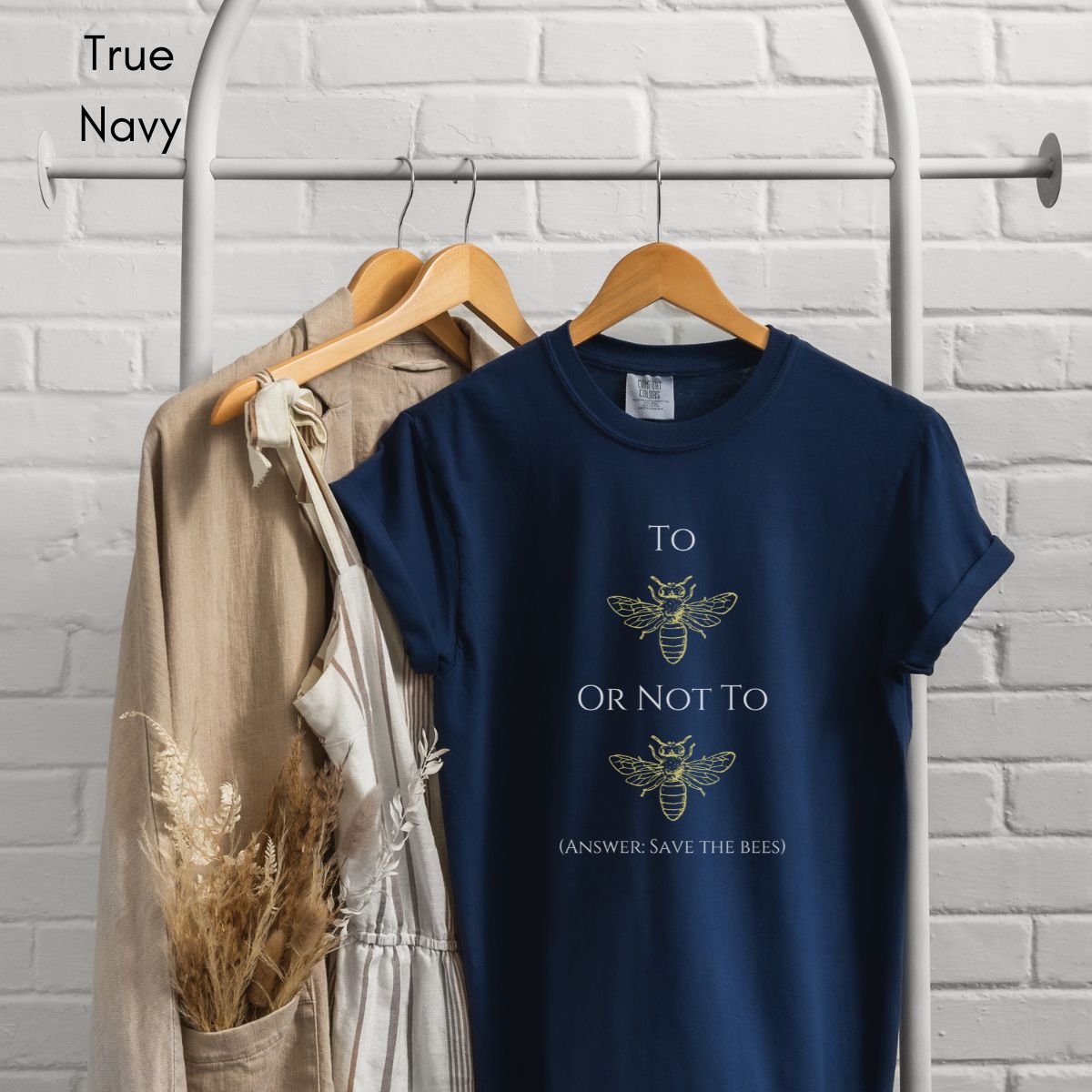 To Bee or Not to Bee Tee | Unisex Garment-Dyed T-shirt | Shakespeare pun Tshirt | Save the Bees Tee | Bee Keeper T-shirt | Homesteading Tee