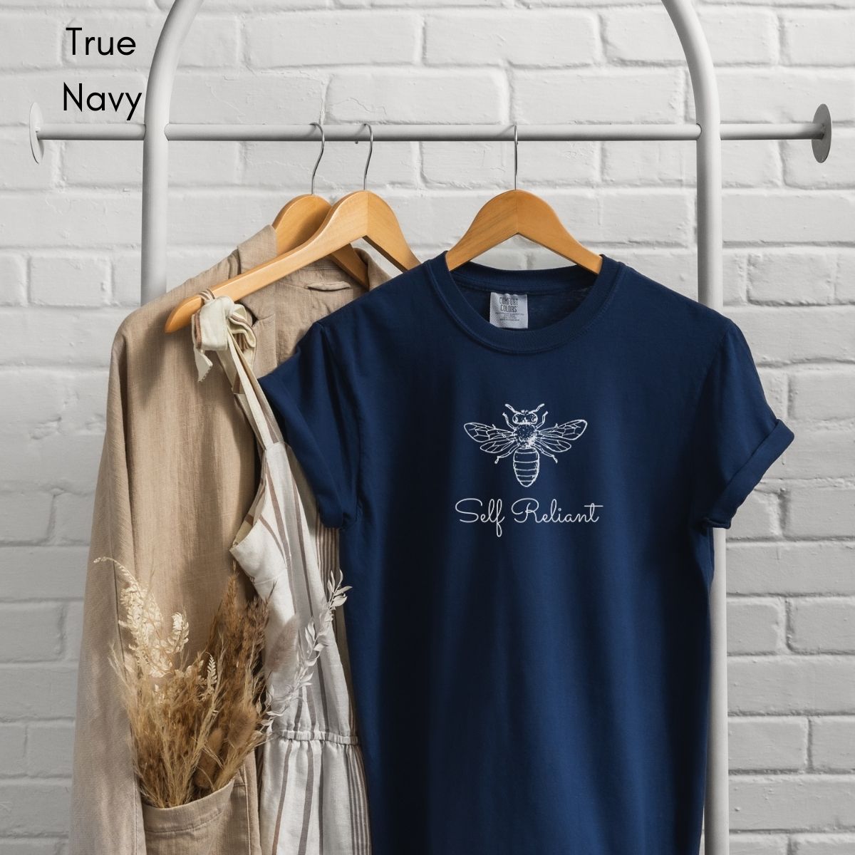 Bee Self Reliant | Unisex Garment-Dyed T-shirt | Homesteading Tshirt | Honey Bee Tee | Farm Life T-shirt