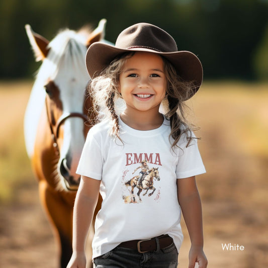 CUSTOM Cowgirl KIDS/YOUTH Unisex Light Weight Tshirt