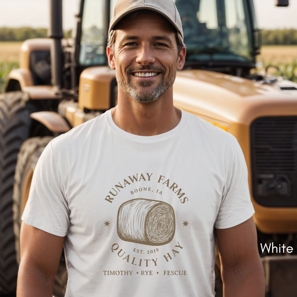 Custom Hay Farm Unisex Jersey Light Weight T-shirt