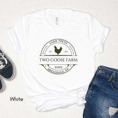 Custom Egg Farm Tee Local Egg Dealer T-shirt Personalized Chicken Farm Tee Gifts for Egg Farmers Farmers Market t-shirt Homesteading Tshirt