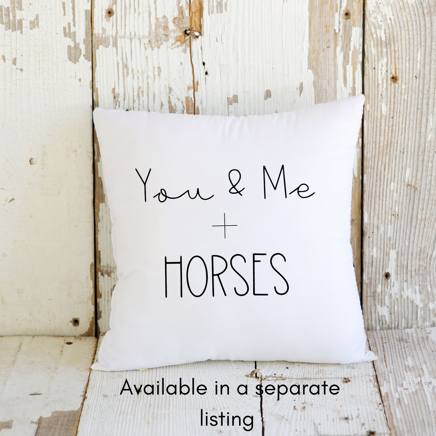 Horse Herd Pillow - Lumbar Pillow Equestrian Pillow Housewarming Gift Horse Lover Gift Farm Life Home Decor