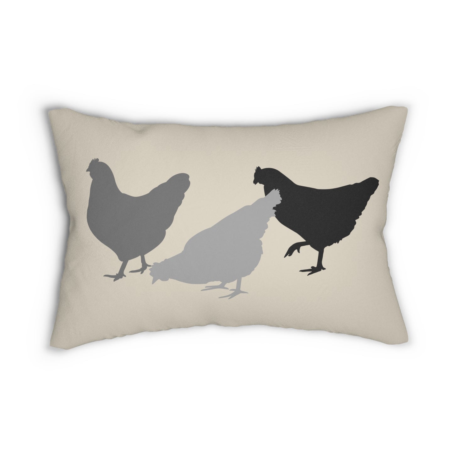 Chicken Flock Pillow - Lumbar Pillow Chicken Keeper Pillow Housewarming Gift Chicken Lover Gift Farm Life Home Decor