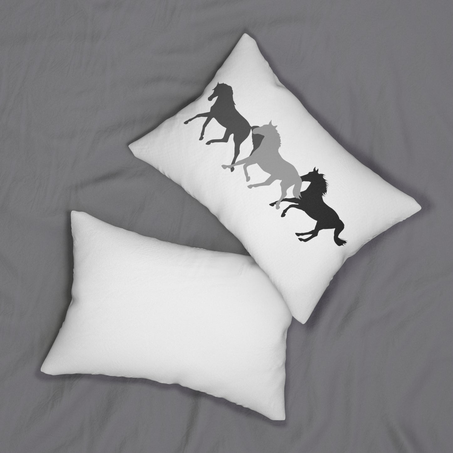 Horse Herd Pillow - Lumbar Pillow Equestrian Pillow Housewarming Gift Horse Lover Gift Farm Life Home Decor