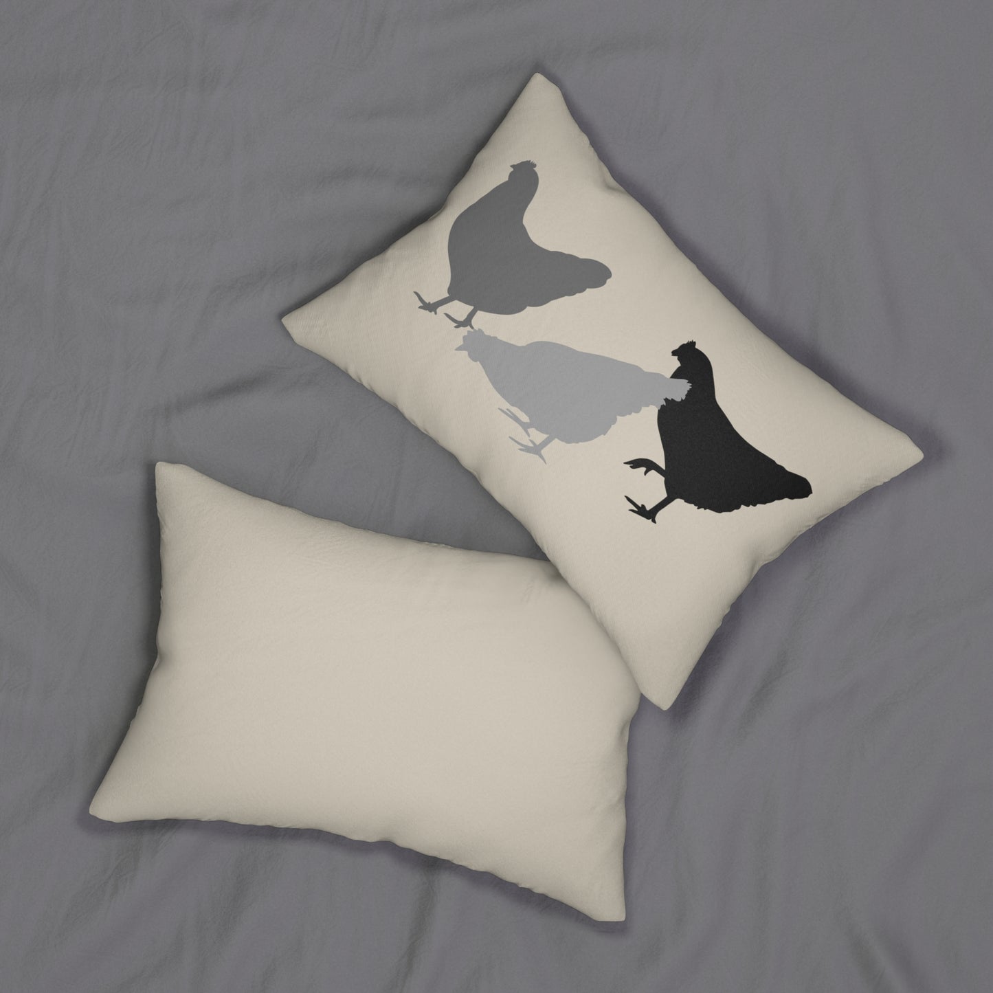 Chicken Flock Pillow - Lumbar Pillow Chicken Keeper Pillow Housewarming Gift Chicken Lover Gift Farm Life Home Decor