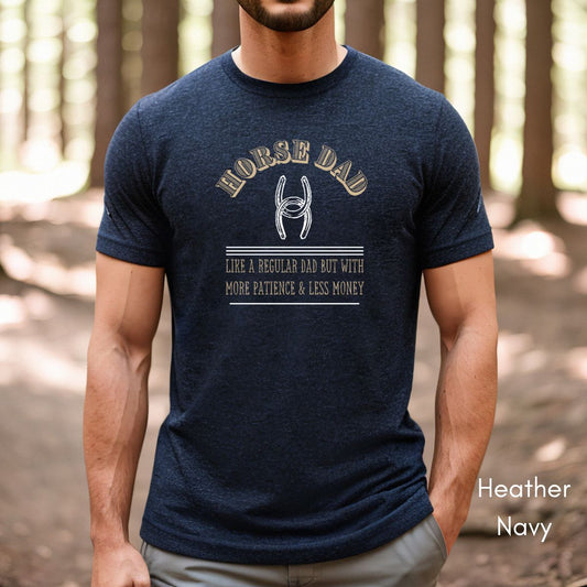 Horse Dad Tee | Unisex Jersey Short Sleeve Tee | Equestrain Dad Tee | Father's Day Gift | Gift for Dad | Horse Lover Tshirt