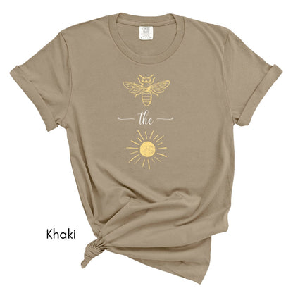Bee the Sunshine Tee | Unisex Garment-Dyed T-shirt | Motivational Tshirt |  Positive Energy Tee | Bee Keeper T-shirt