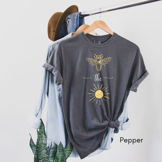 Bee the Sunshine Tee | Unisex Garment-Dyed T-shirt | Motivational Tshirt |  Positive Energy Tee | Bee Keeper T-shirt