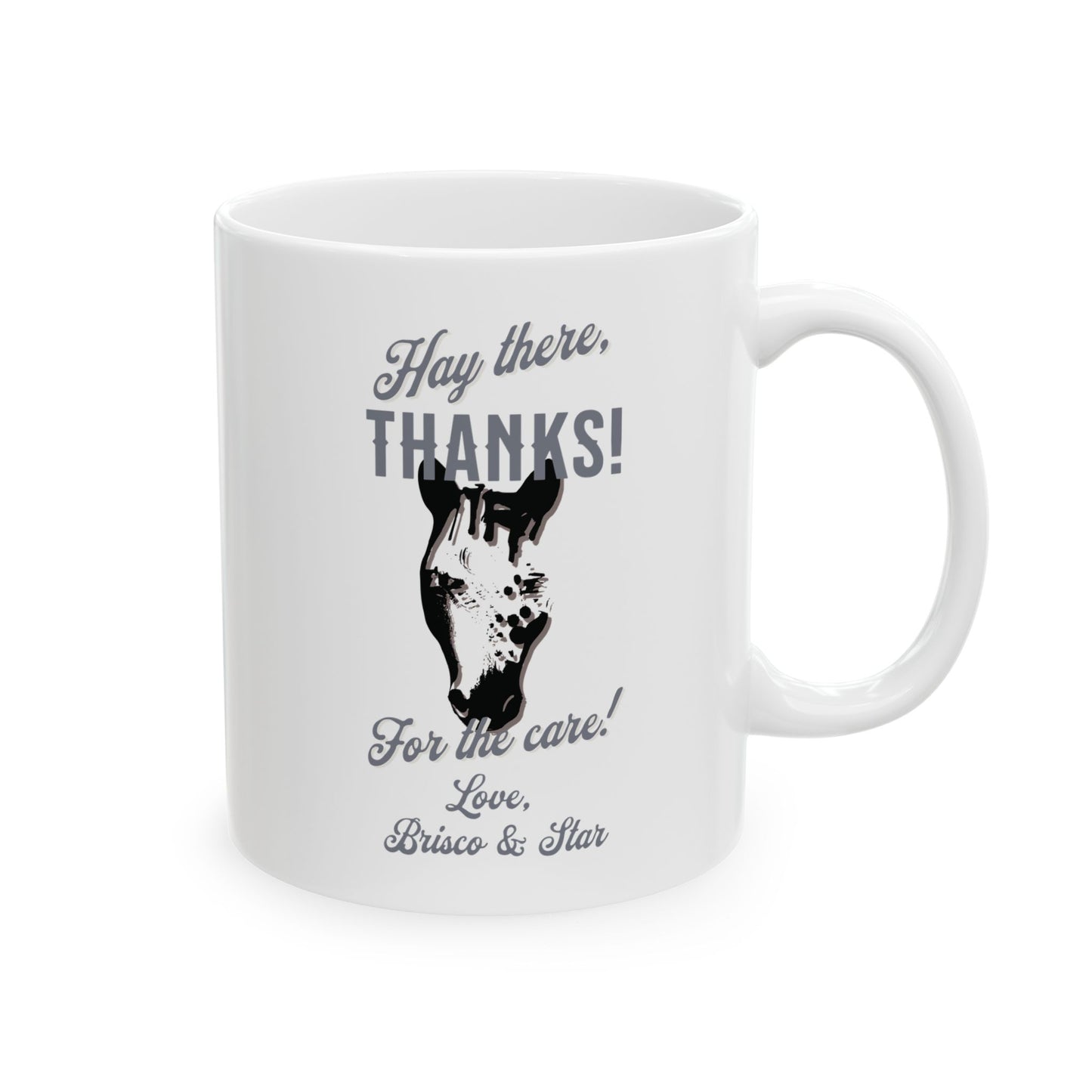 Custom Horse Care Appreciation Gift Ceramic Coffee Mug 11oz  or 15oz