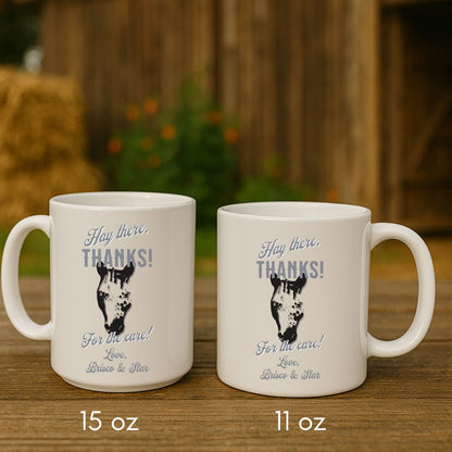 Custom Horse Care Appreciation Gift Ceramic Coffee Mug 11oz  or 15oz
