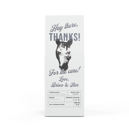 Custom Coffee Gift for Horse Professionals - Flathead Valley Coffee Blend (Medium-Dark Roast)