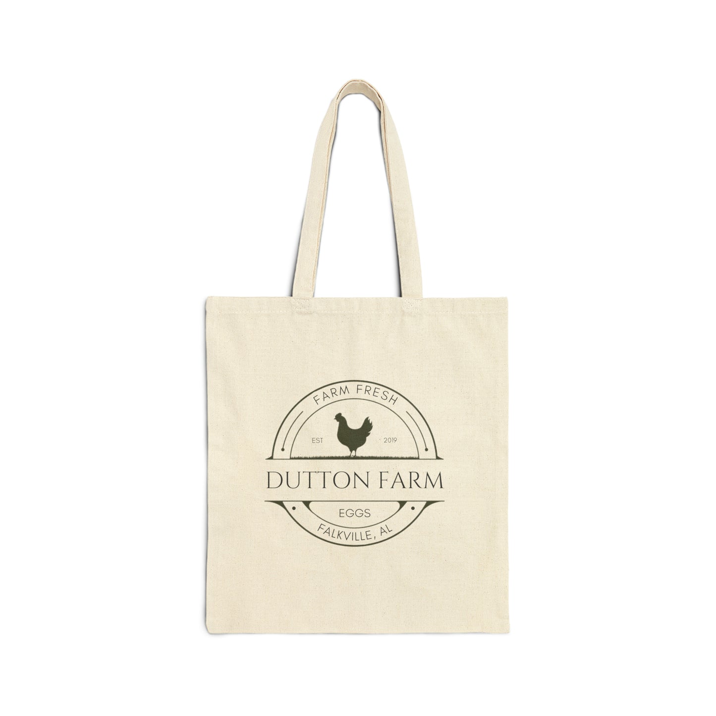 Custom Egg Farm Cotton Canvas Tote Bag Farmer's Market Bag Reusable Grocery Bag Homesteading Gift Local Egg Dealer Shoulder Bag