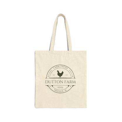 Custom Egg Farm Cotton Canvas Tote Bag Farmer's Market Bag Reusable Grocery Bag Homesteading Gift Local Egg Dealer Shoulder Bag