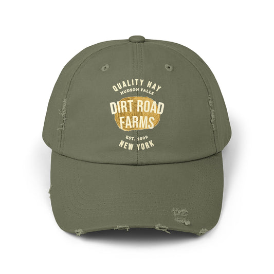 Custom Hay Farm Unisex Distressed Cap | Cotton Twil Hat | Local Hay Dealer Hat | Gift for Hay farmers | Homestead Gift